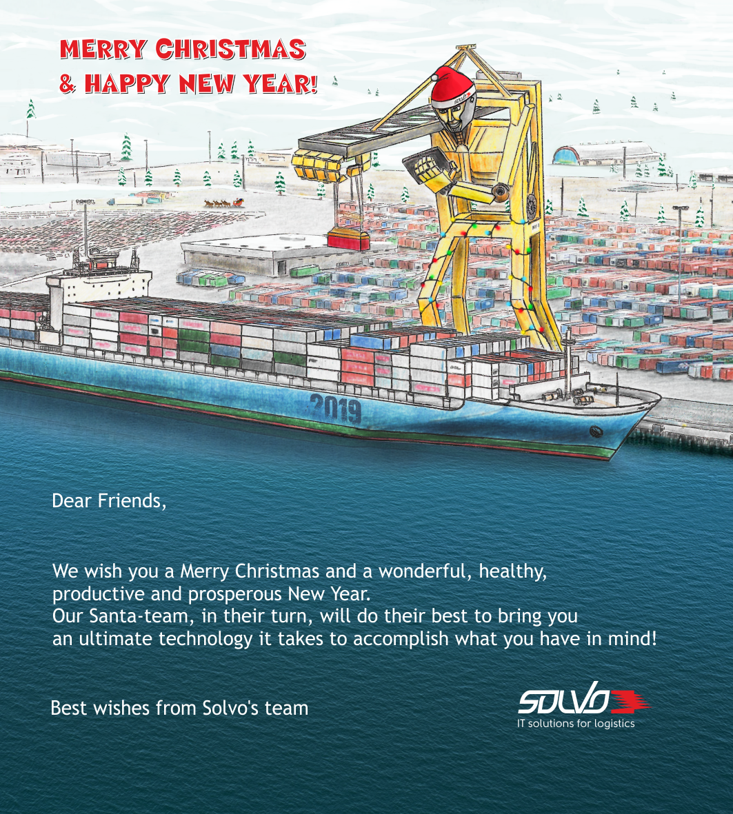 Merry Christmas & Happy New Year 2019 from Solvo's team